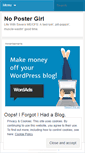 Mobile Screenshot of nopostergirl.com