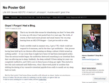 Tablet Screenshot of nopostergirl.com